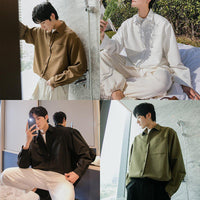 Chemise décontractée à manches longues 