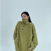 Relaxed Thick Turtleneck Sweater