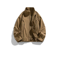 Retro Stand Collar Workwear Jacket