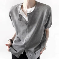 ニットのツーピース ヘンリーカラー プルオーバー 