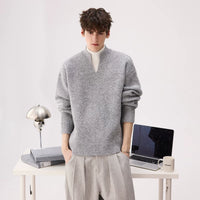 Layered Mock Neck Sweater