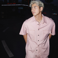 면 데님 작업복 반팔 셔츠 세트 