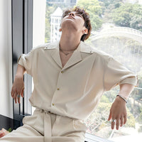 Loose Fit Short Sleeve Suit