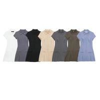 반팔 칼라 썬드레스 