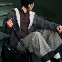 Retro Suede Shoulder Tote Bag