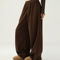 Pantalons larges à taille élastique épaissie 