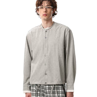 Minimalist Button-Down Cardigan Jacket