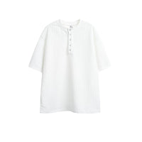 Textured Henley Short-Sleeve T-Shirt