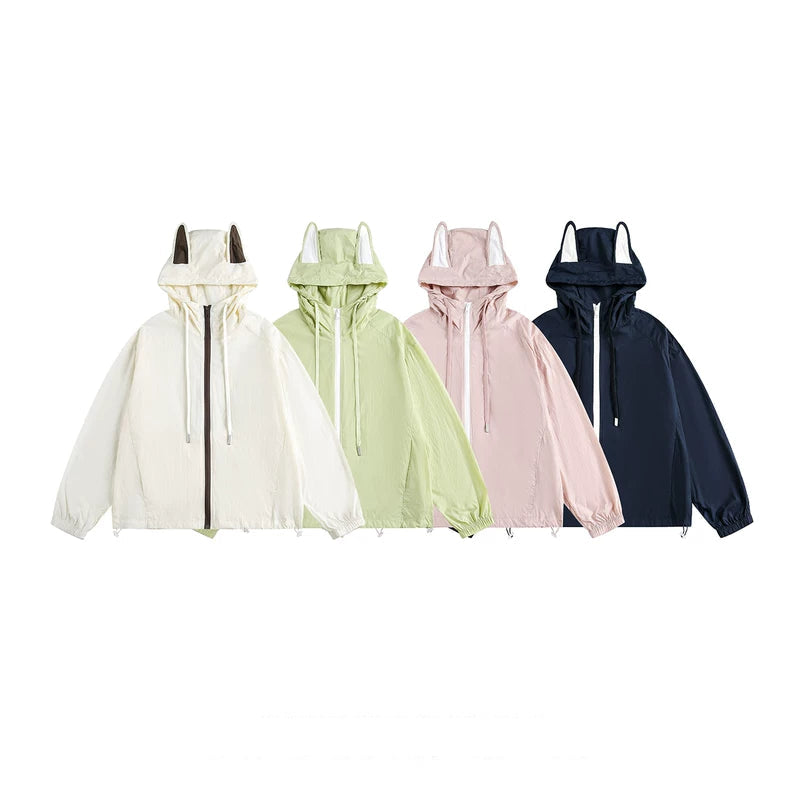 Novelty Ear Detail Hooded Jacket