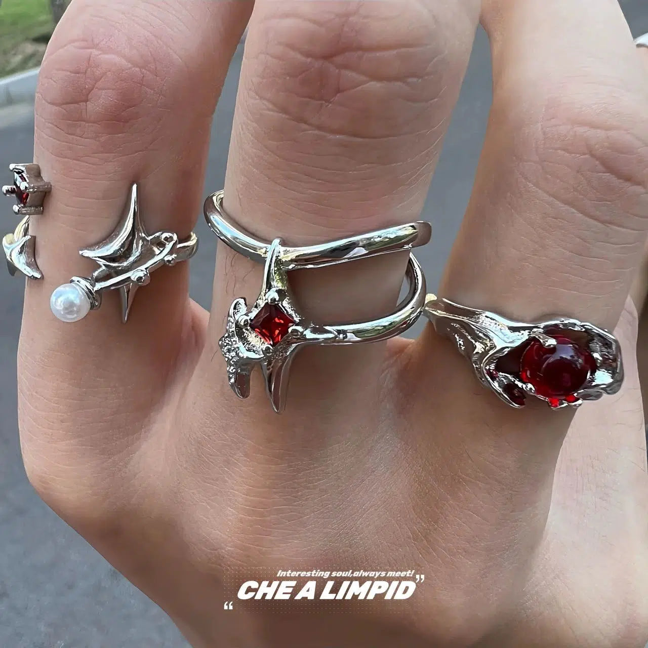 Irregular-Ruby-Ring – The Korean Fashion