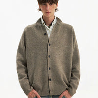 سترة كارديغان مزررة من كشمير 