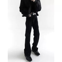 Yıkanmış Yıpranmış Düz Paça Jean Pantolon 