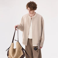 سويتر كارديجان بياقة دائرية مكون من مزيج الكتان 