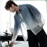 Gradient Color Lightweight Casual Shirt