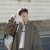 سترة بومبر بيسبول للعمل 