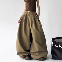 High Waisted Wide Leg Casual Pants