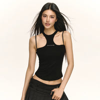 Retro Slim Cutout Tank Top