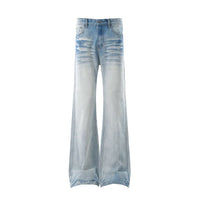 بنطلون جينز دنيم واسع مغسول 