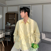 Tencel Long Sleeve Ruched Shirt