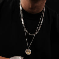 قلادة بقلادة وجه مبتسم جمجمة الشيطان 