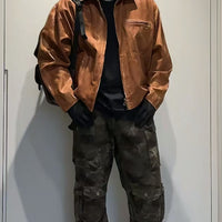 Kamuflaj Kargo Bol Kesim İş Pantolonu 