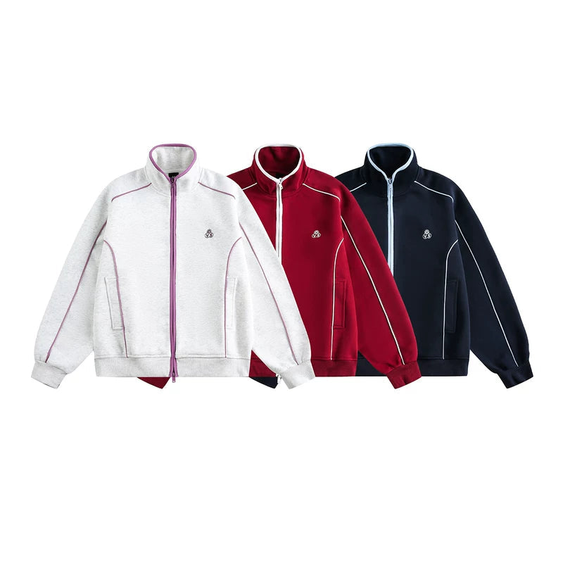 Retro Zip-Up Track Jacket