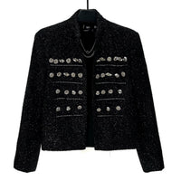 Shiny Metal Embellished Short Jacket