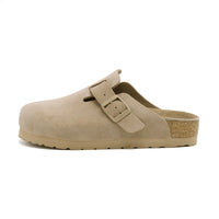 Casual Cowhide Thick-Soled Mules