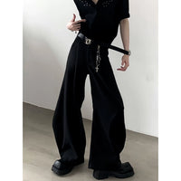 Zincir Detaylı Bol Paça Pantolon 