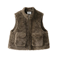 Sleeveless Faux Fur Winter Vest