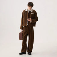 Wool Coat and Casual Pants (sold separately)