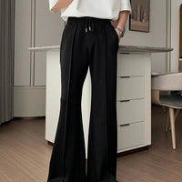 Flared Elastic Waist Wide-leg Sweatpants