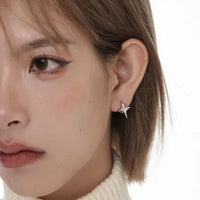 Four-pointed Star Earrings