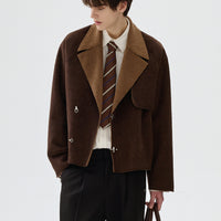Wool Suit Collar Double-Sided Jacket