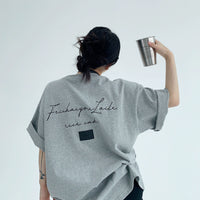 Cotton Embroidered Loose Short Sleeve Top