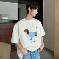 Dachshund Embroidery T-Shirt