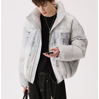 جاكيت بوفير من قماش تويل المتشقق 