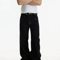 Jeans a gamba dritta a zampa d'elefante 