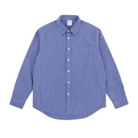 Camisa de Botão de Manga Longa Xadrez 