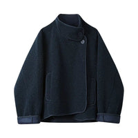 Manteau asymétrique en mélange de laine pour femmes's 
