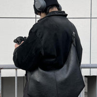 PU Leather One-Shoulder Commuter Bag