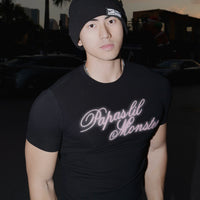 Baba'nın Küçük Canavarı Dar Kesim Grafik Tişört 