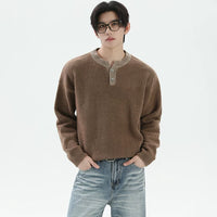 سويت شيرت هينلي من الصوف المحبوك بالألباكا 