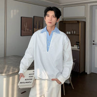 Camisa Pullover com Camada de Gola Interna 