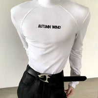 Camiseta de Manga Longa com Gola Alta Slim Fit 