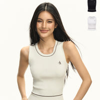 Retro Sleeveless Knitted Slim Vest