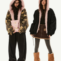 Sahte Kürk Astarlı Kapüşonlu İş Ceketi 