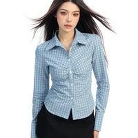 Camicia a bottoni a quadri slim fit 