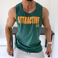 "Attractive" Bold Print Sleeveless Vest