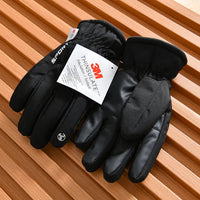 Waterproof And Velvet Leather Gloves